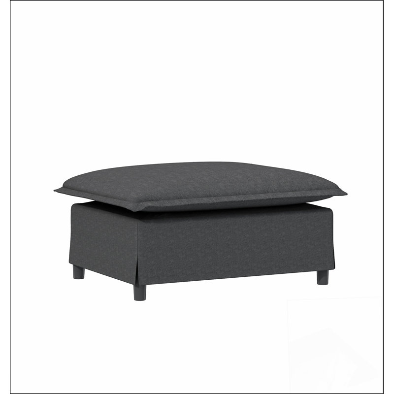 33*27.5" Ottoman Module for Modular Sectional Sofa,Wide Seat, Grey