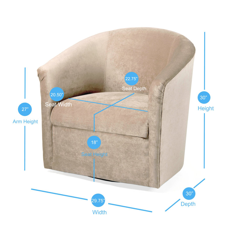 Chaise pivotante Eden Sand, Beige