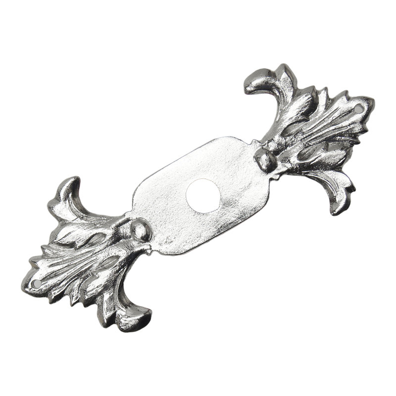 Acanthus large escutcheon Renaissance style in Chalice, Chrome