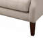 Chaise rembourrée en polyester avec 4 pieds