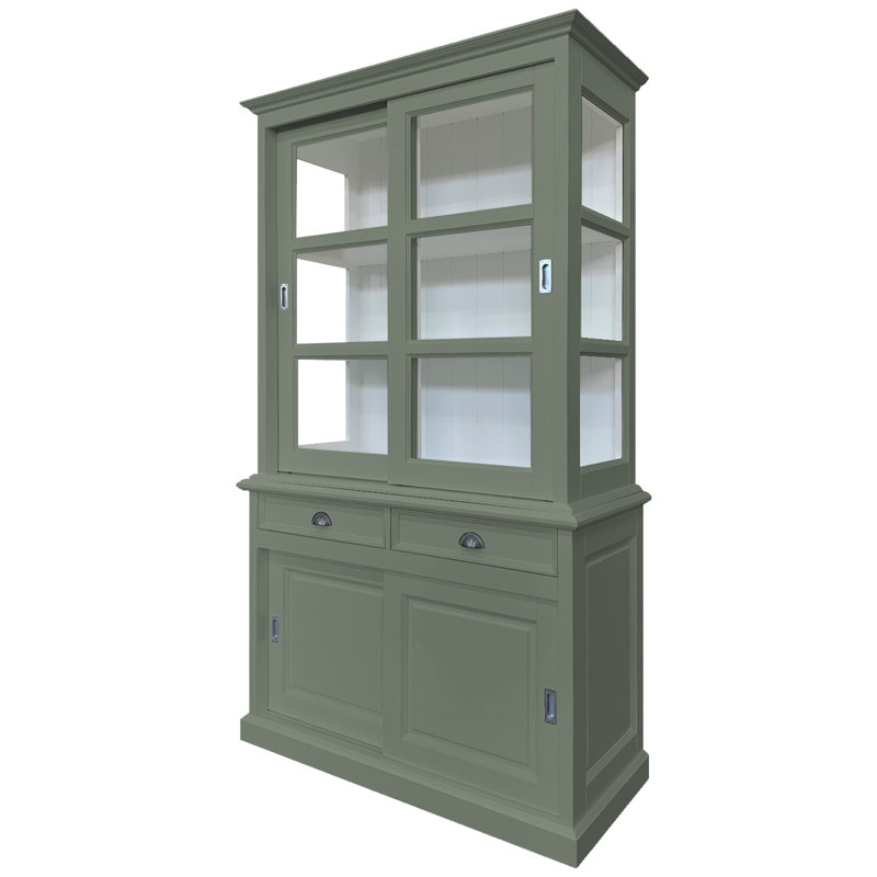Babetta Display Cabinet, Cement Grey