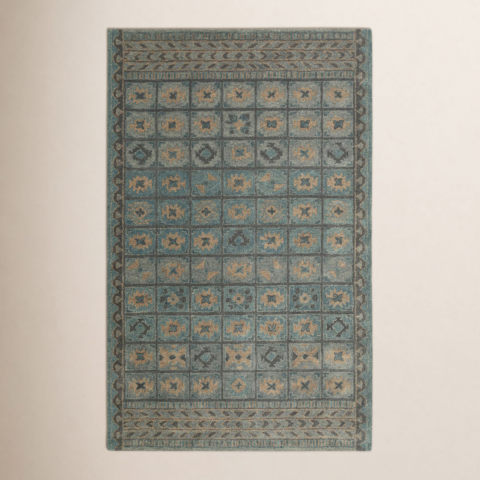 Esther Hand Tufted Wool Indoor Rug, Rectangle 7'9" x 9'9"