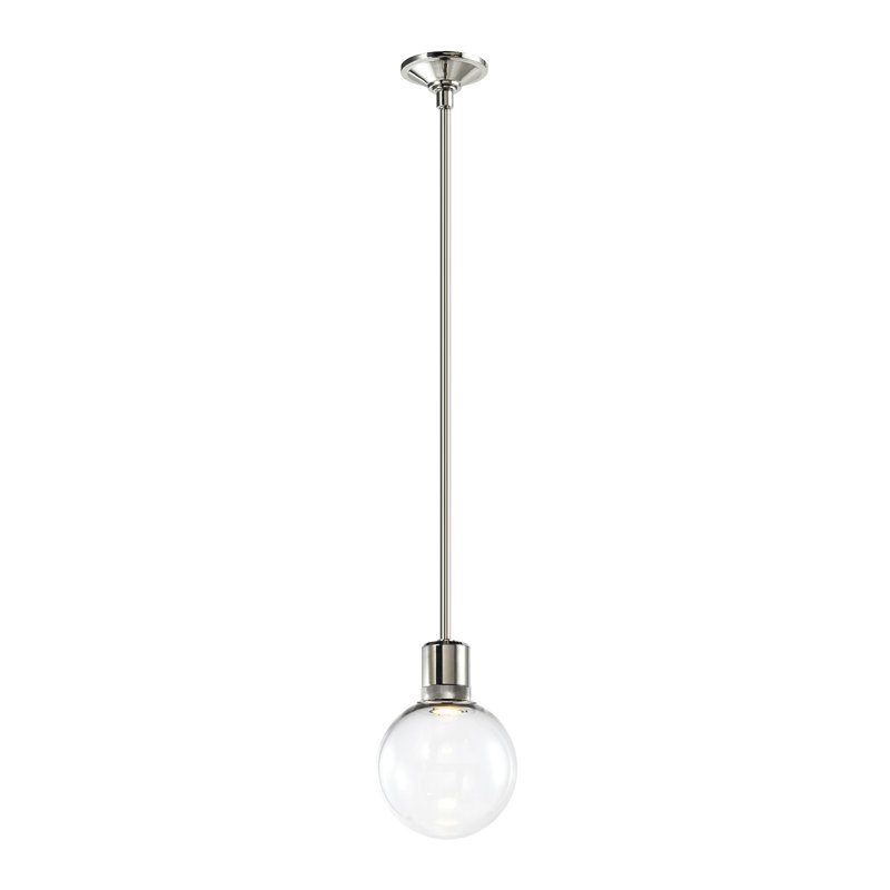 Zigrina Pendant, Polished Nickel