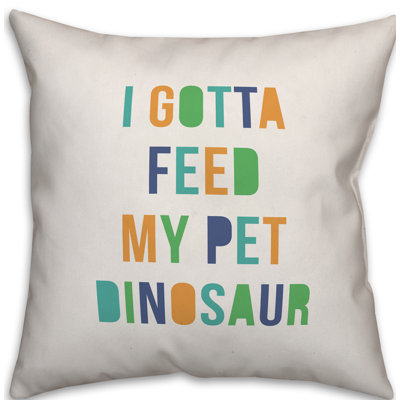 Textual Throw Pillow