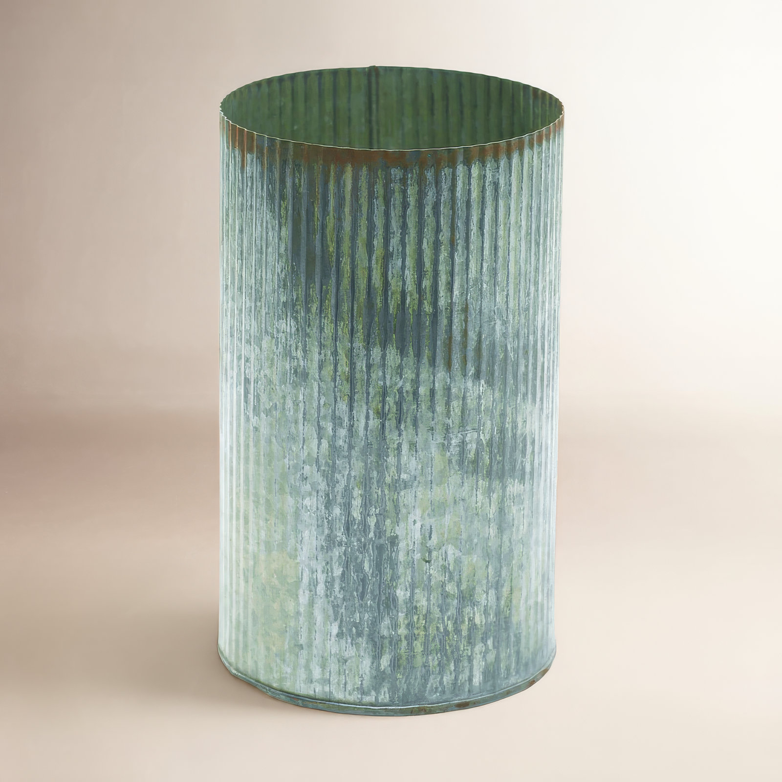 Angelline Handmade Metal Table Vase, 7.5" H x 4.5" W x 4.5" D