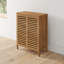 Armoire de salle de bain autoportante en bois massif H 32 po x l 24,5 po x P 12 po Nicieza-1603987951