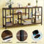 Table d'appoint attrayante, canapé rustique, console