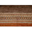 Tapis rectangulaire unique en laine noué à la main 7 pi 11 po x 11 pi 7 po New Age beige / brun / orange