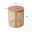 Table de bout à bords arrondis et design minimaliste