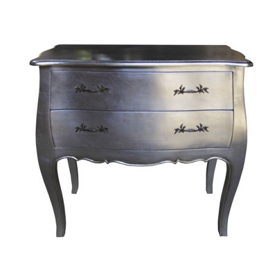 2 Drawer 90cm W Solid Wood