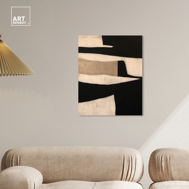 Art Remedy Maderas Texture Modern Earth Tone Abstracts Wall Art by Art Remedy