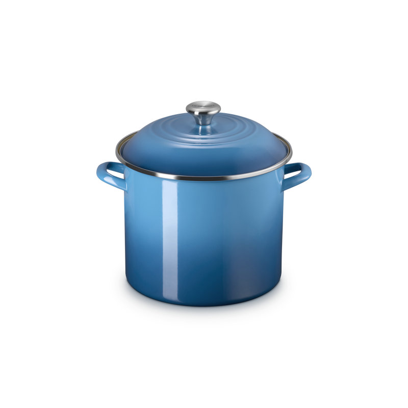 Le Creuset Enamel On Steel Classic Round Stockpot, 12 Qt. - Artichaut, Blue