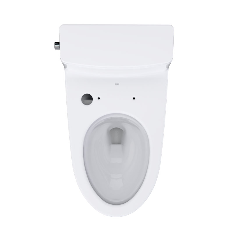 TOTO Redington 1G One-Piece Elongated 1.0 GPF WASHLET+ and Auto Flush Ready Universal Height Toilet with CEFIONTECT, Cotton White - CST672CUFGAT40#01