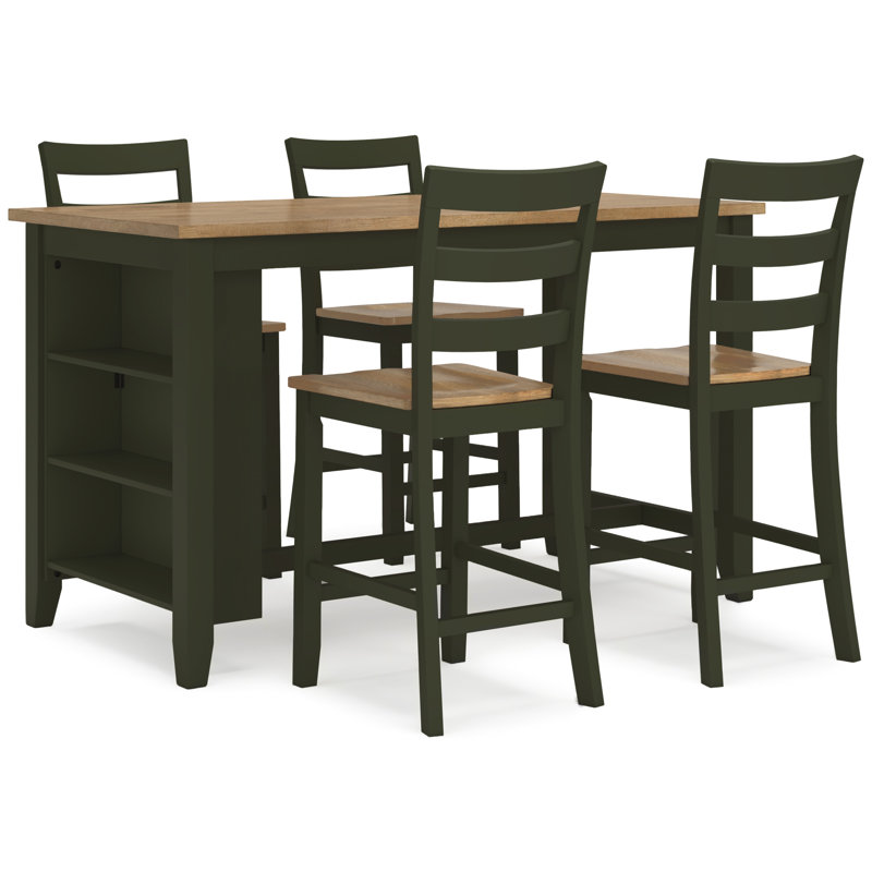 Table de salle à manger à hauteur de comptoir et tabourets Gesthaven, 5