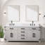 72 po X P 22 po Meuble-lavabo double D avec comptoir en marbre de Carrare-357720761-357720759