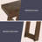 Lawas Solid Wood Console Table - 36 Inch Modern Farmhouse Small Entryway Table - Easy Assembly Living Room Furniture for Behind the Couch, Entryway, or Hallway (Brown)-2130030910-2130030897