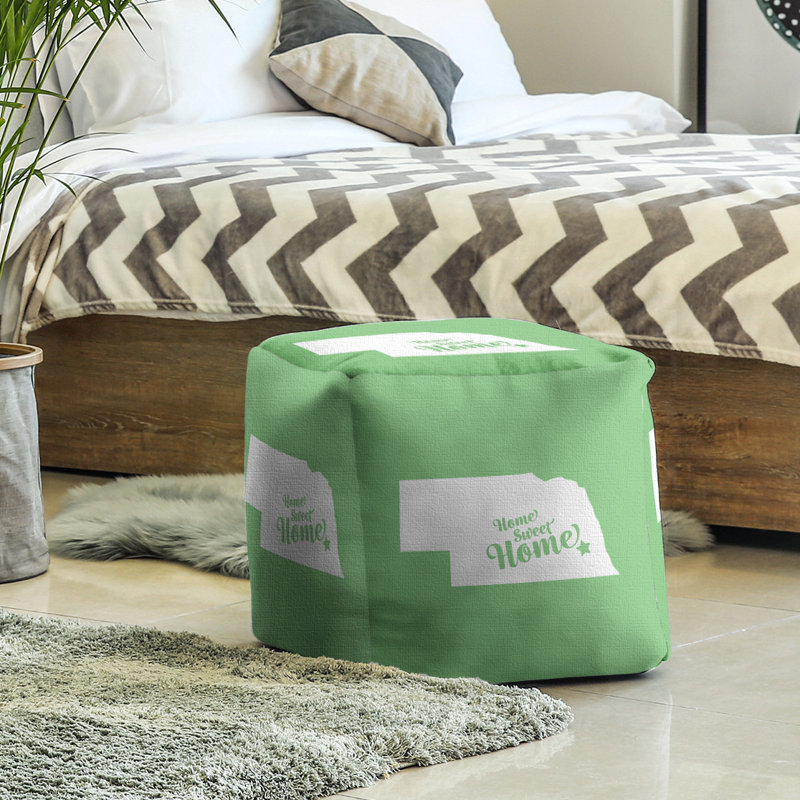 Repose-pieds à cubes lincoln the home, Vert