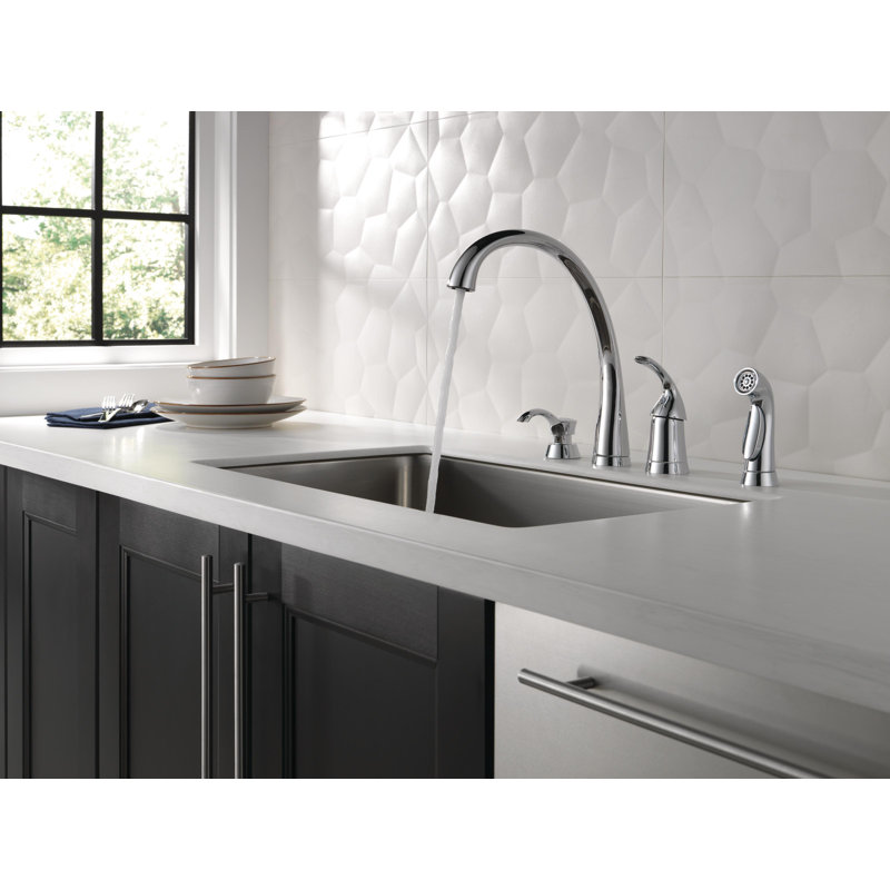 Pilar Single Handle Kitchen Faucet with Side Spray