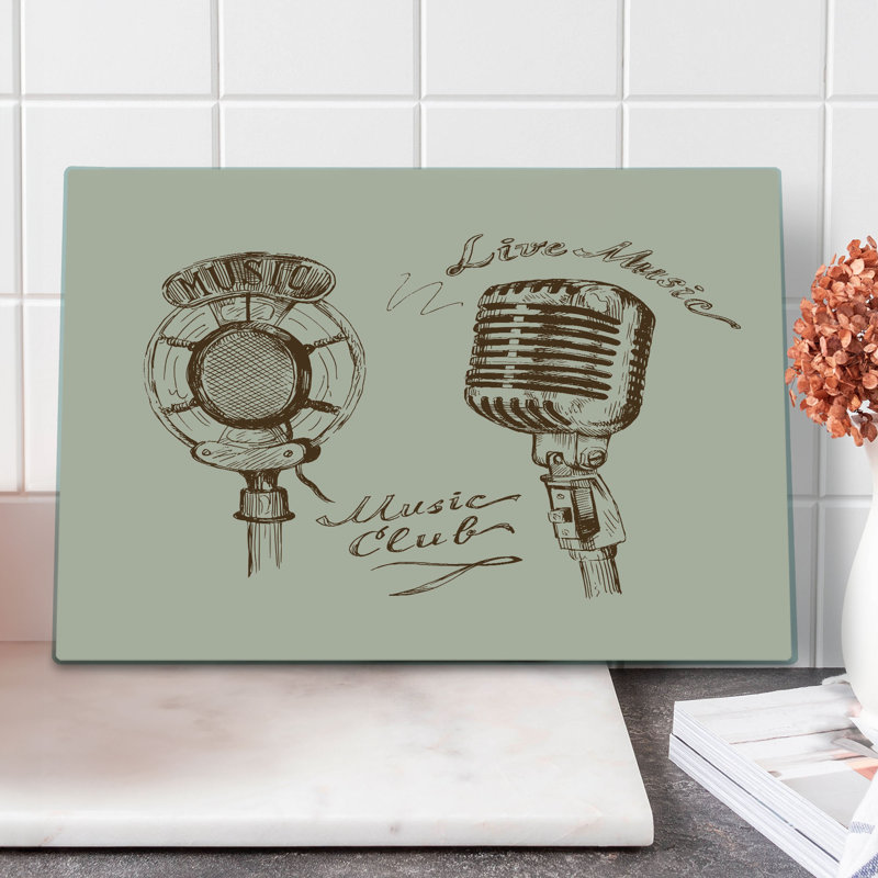 Microphone Boho Ambesonne Vintage