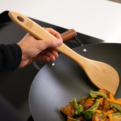 Joyce Chen Burnished Bamboo Wok Spatula, 13-inch