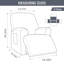 Housse pour fauteuil inclinable à coussins carrés/rectangulaires-189624717