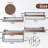 Wood Floating Shelves Wall Mounted - 4+1 Tier Rustic Bathroom Wall Shelves Over Toilet with Wire Storage Basket and Towel Bar, Set of 4 Farmhouse Floating Shelf for Bathroom, Kitchen, Bedroom.-924998318