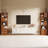 66.92" H 5-Tier Corner Bookcase with 2 Drawers-1509307375