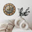 Horloge mosaïque avec arbre