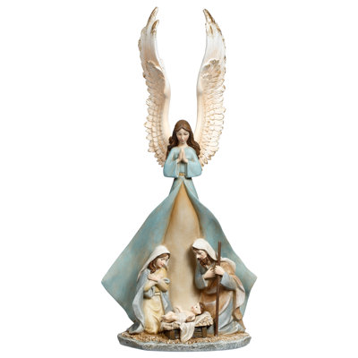 Ange avec la Sainte Famille - 18,5 pouces