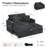 Plush Soft Double Seat Sofa Bed with Removable Cushion-1017162314-1034732970