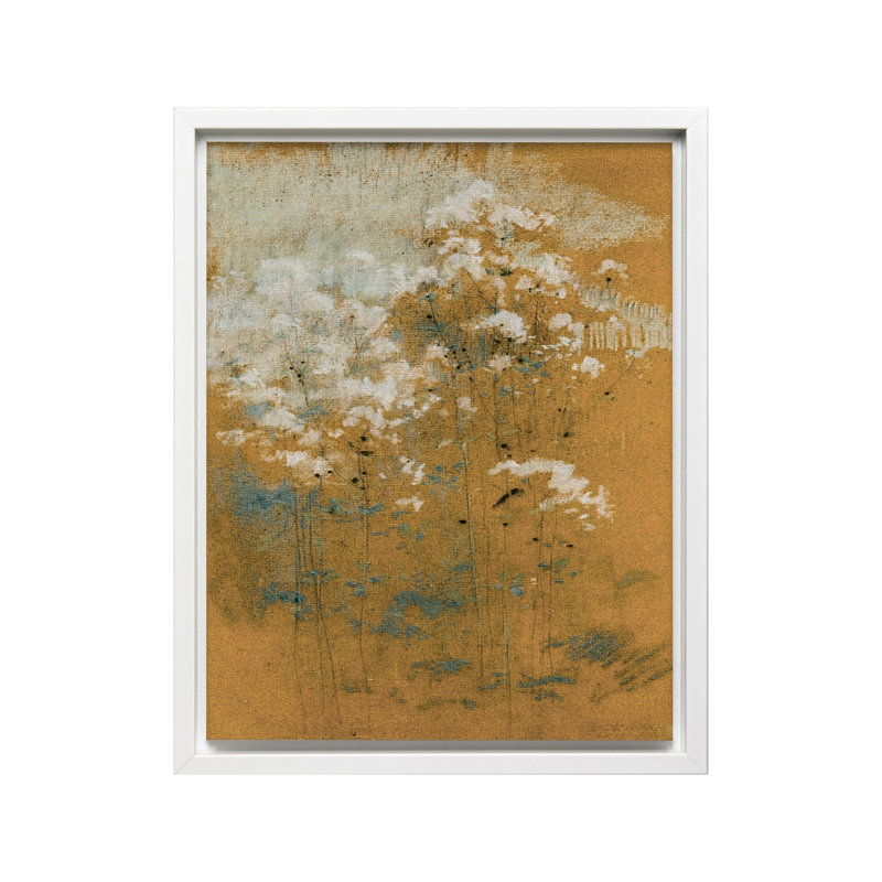 Fleurs sauvages, 16"H x 20"W, Canvas, White Framed