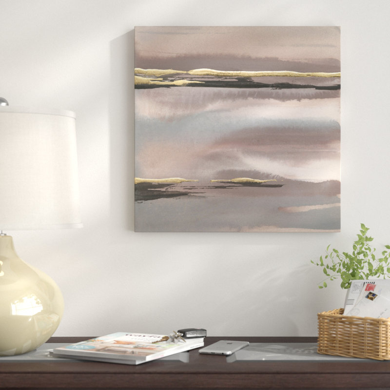 « gilded matin brouillard », reproduction d’art sur toile tendue, H 12 po x l 12 po x P 0,75 po, Toile tendue, Pas de tapis