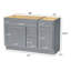 Base de meuble-lavabo simple 51 po seulement-94091283