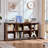 Farmhouse Wood Long Storage Organizer Bookcase-33435129-33435135