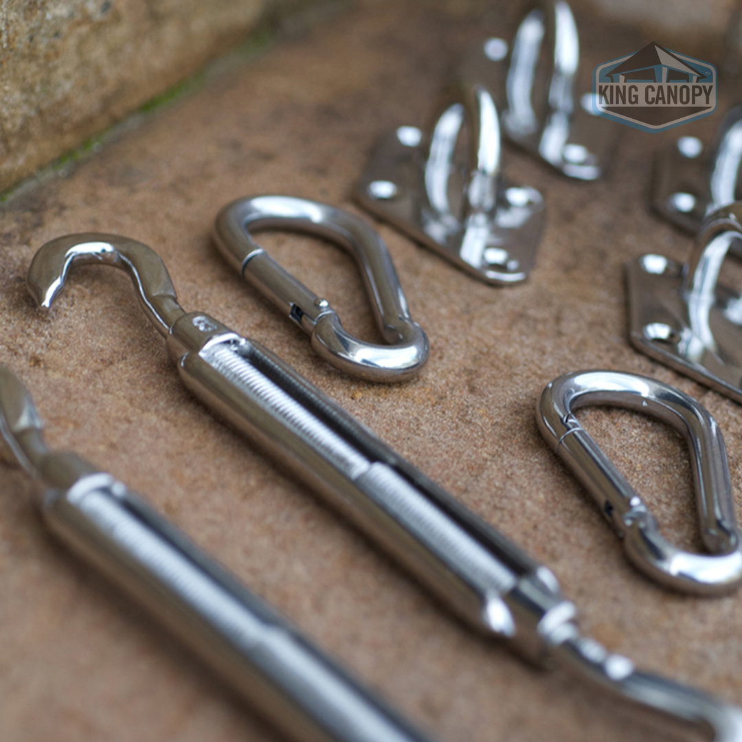 Quadrilateral Hardware Pack for Shade Sails King Canopy