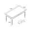 Allevard Solid Wood Four Leg Coffee Table