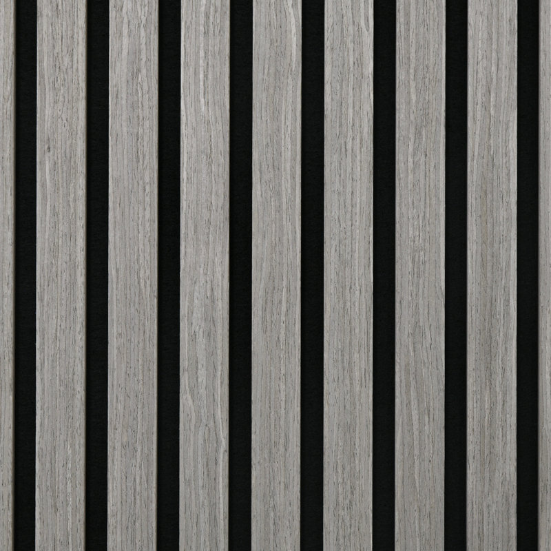 Panneaux insonorisants 24 po X - Faux bois gris 3D pour un mur de cuisine élégant et absorbant, idéal pour la maison et le bureau