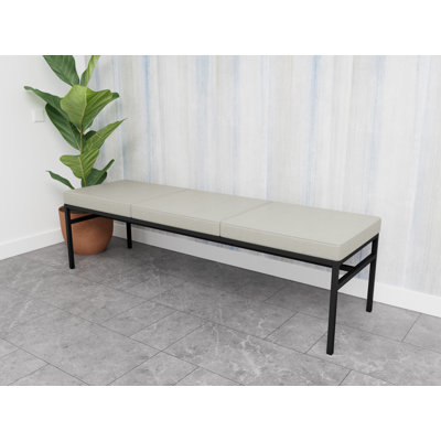 Avon Rx Healthcare Waiting Reception 3 Seat Bench Metal Frame 650 LB Capacity