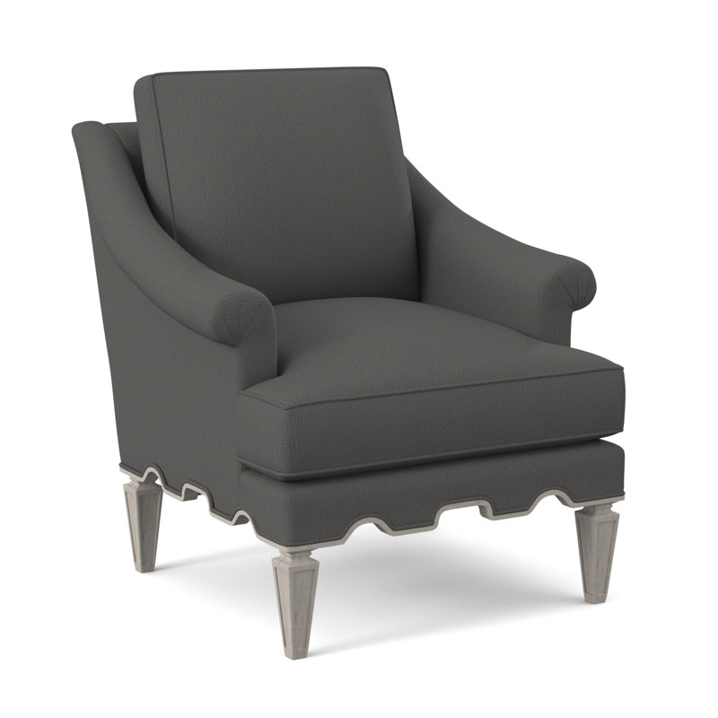 Palm Armchair, Bisque, Venice Navy 100% Polyester