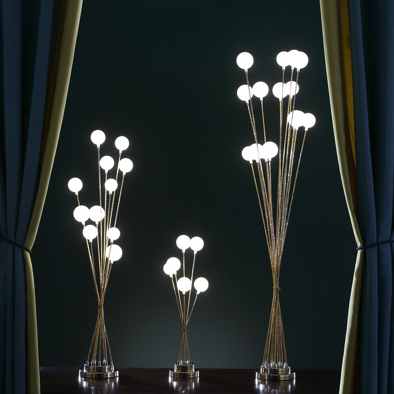 46" Multi Light LED Novelty Floor Lamp, Gold