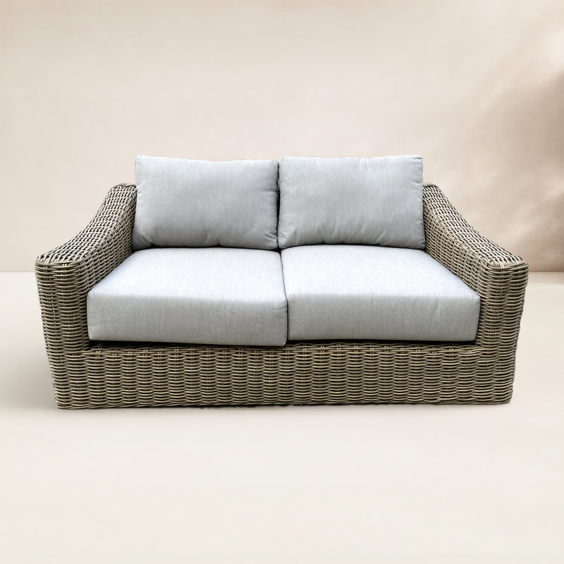 Causeuse avec coussins Sommerville, Gris clair