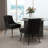 Dinnington Velvet Upholstered Side Chair With Legs-1327015330