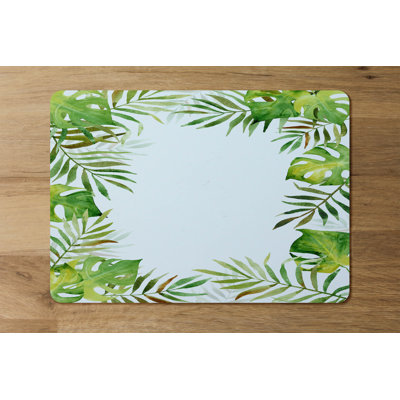 Shelburne Polyester-Coated Hardboard Floral Rectangle Placemat