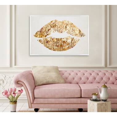  Fashion and Glam Framed Wall Art Canvas Prints 'Solid