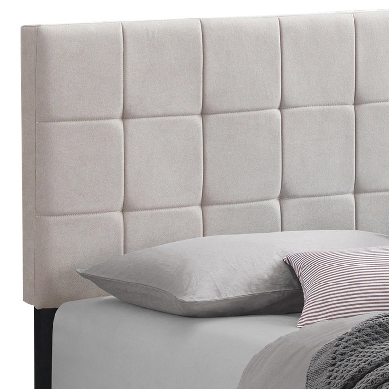 Auerbach Tufted Upholstered Low Profile Platform Bed, Twin, Dark Gray