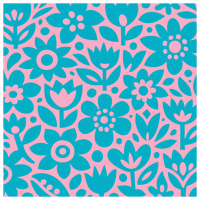 Toile de galerie à motif floral en plusieurs tailles