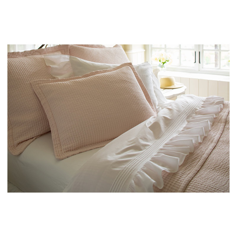 Hudson Stripe Sham, King, Petal