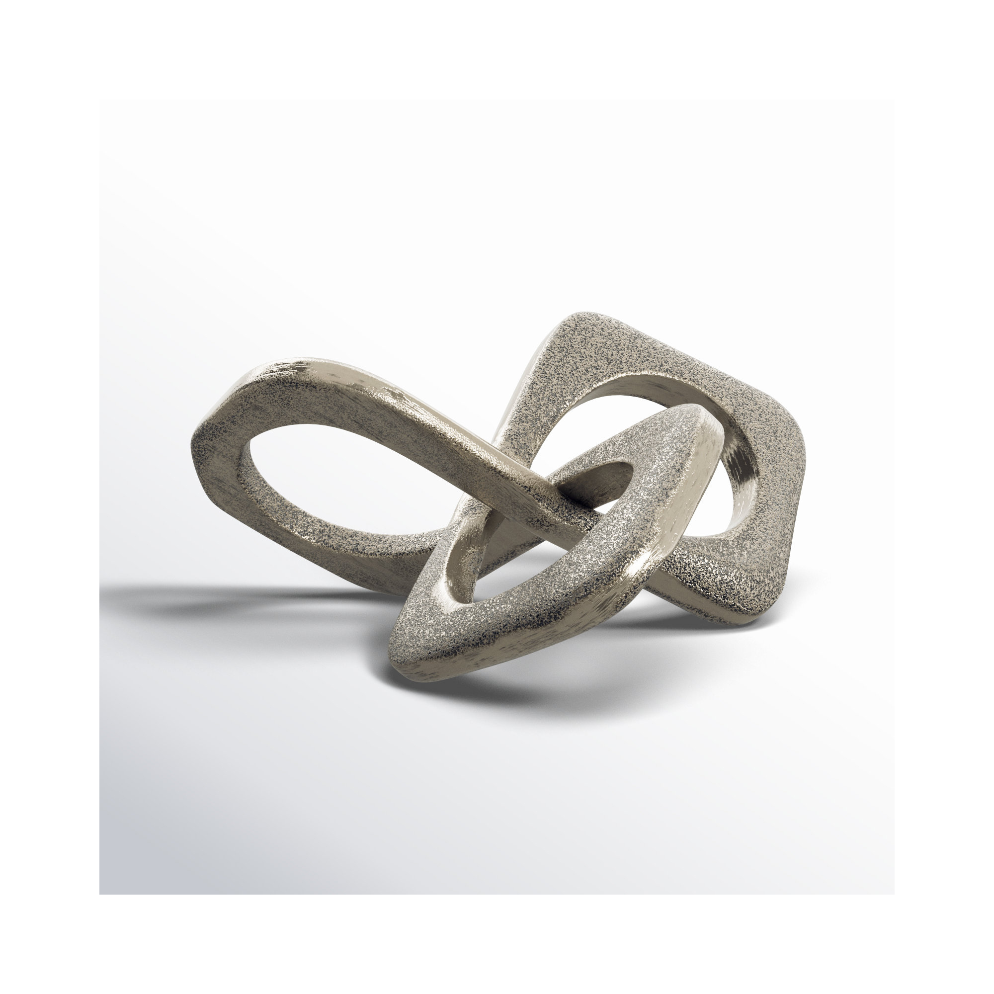 Wyeth Abstract Metal Sculpture, Silver