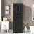 Tall Bathroom Storage Cabinet With A Drawer, Storage Cabinets And Adjustable Shelf, Vertical Striped Design-1500504873