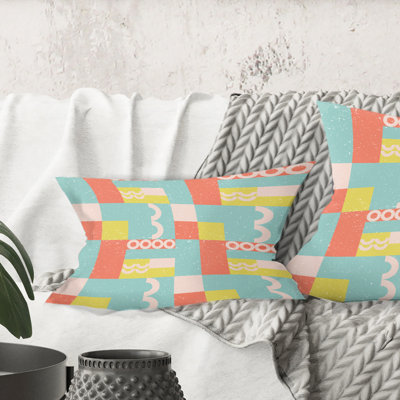 Coussin décoratif rétro Mid-Century